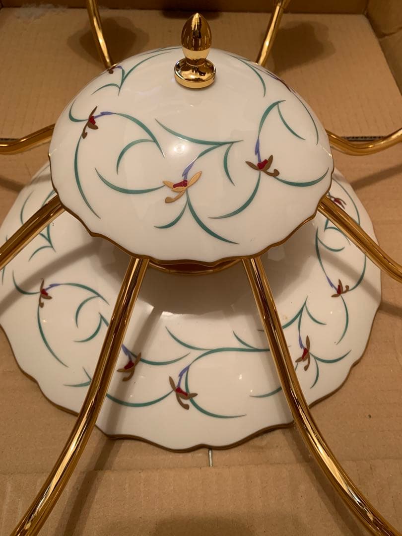 [ヤマギワ]シャンデリア　陶器