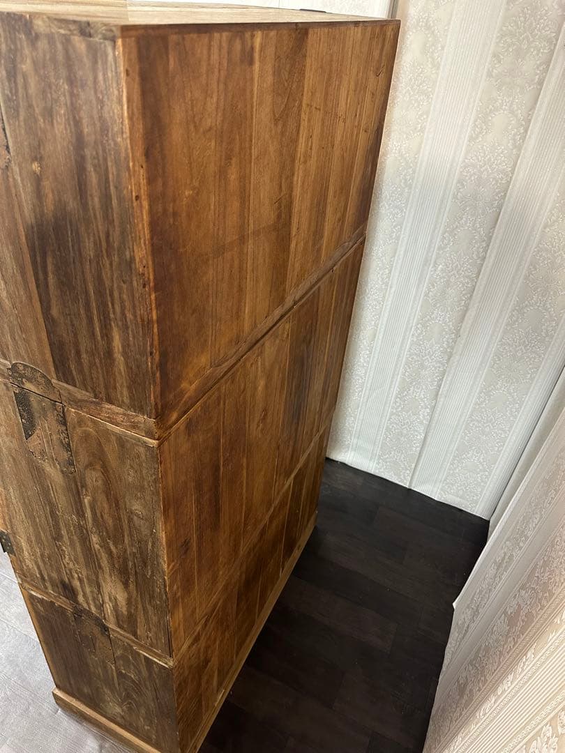 本物アンティーク　桐タンス　焼桐箪笥
