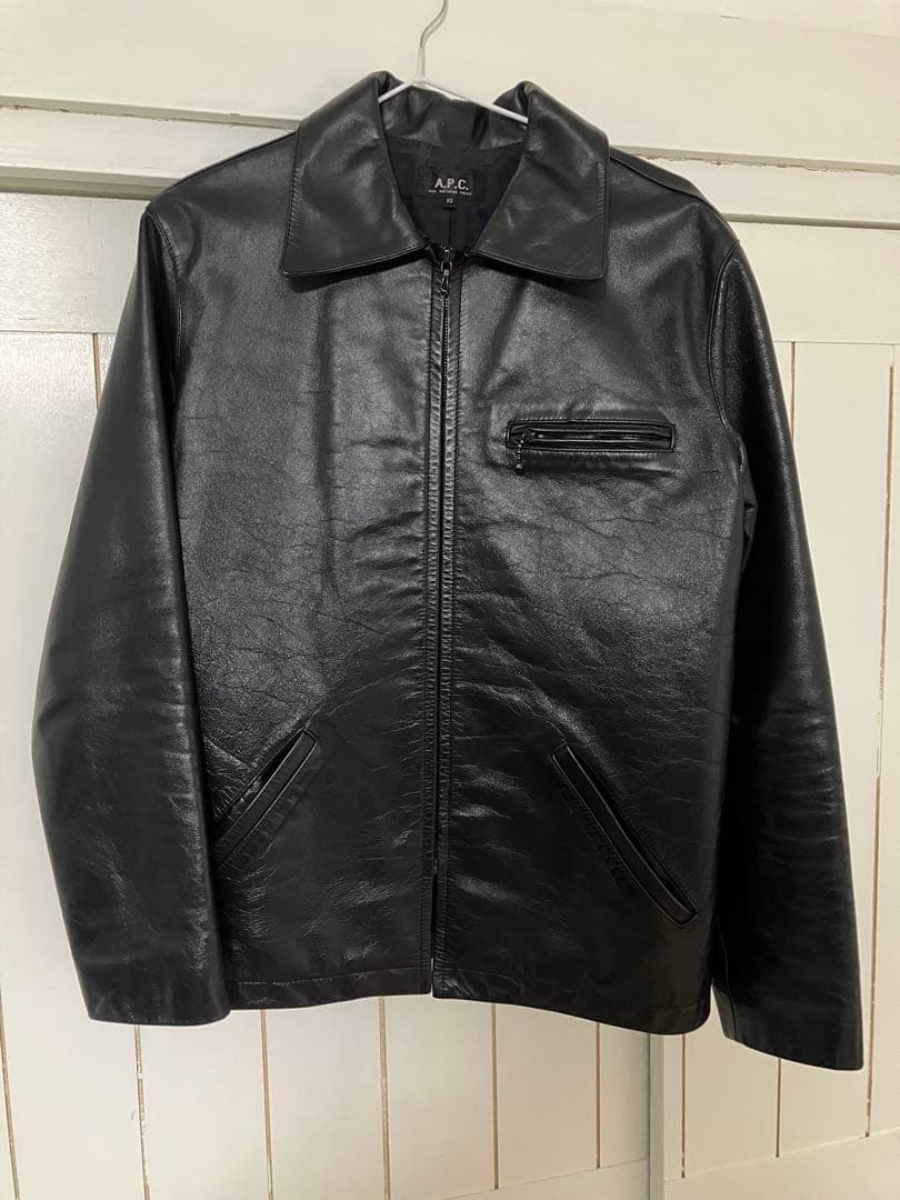 A.P.C. 馬革　レザージャケット　ライダース　ホースハイド　シングル　apc