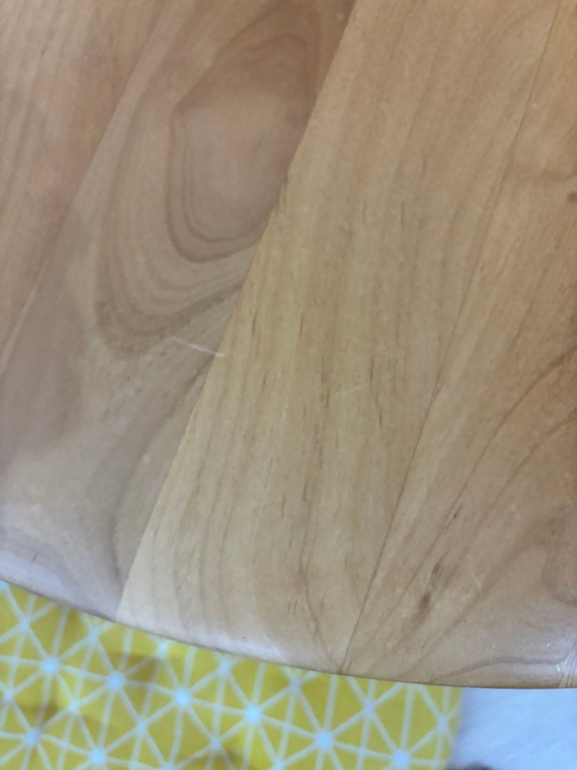 も*た様 【天然木】北欧風ラウンドローテーブル➕クッション5個