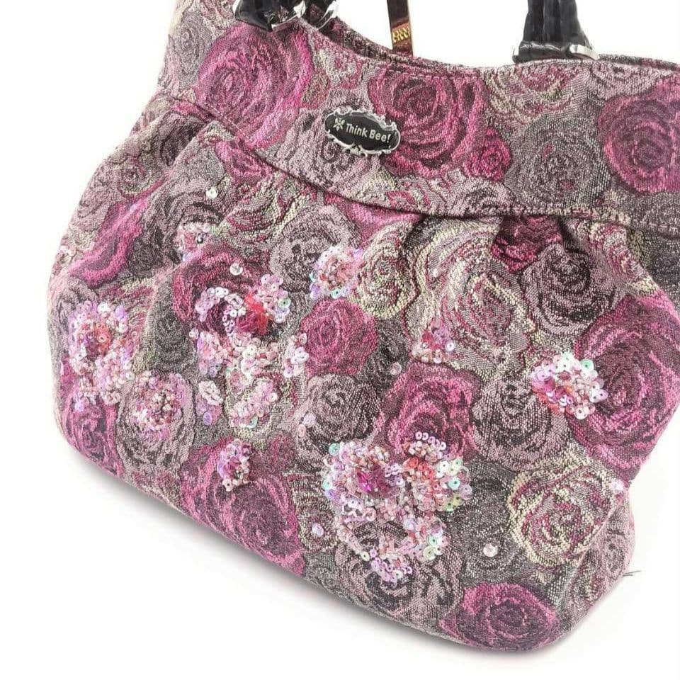 Think Bee! シンクビー ネバーエンディング ピンクローズ トートバッグ