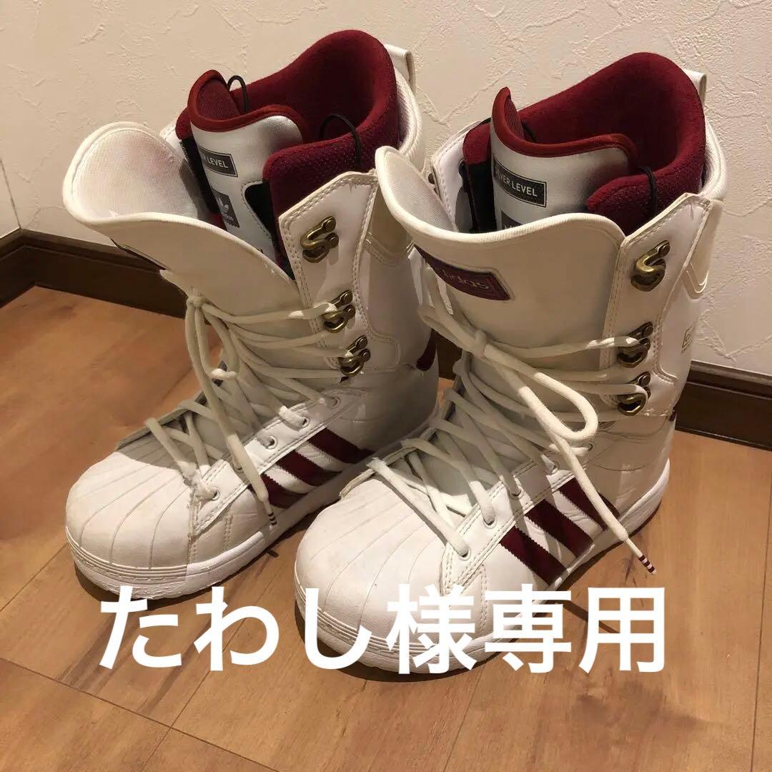 adidas スノーボードブーツ ホワイト/レッド