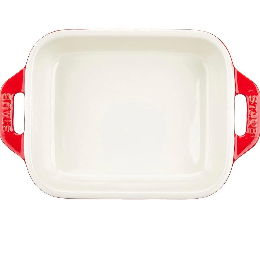 新品☆STAUB レクタンギュラーディッシュ4点セット チェリー