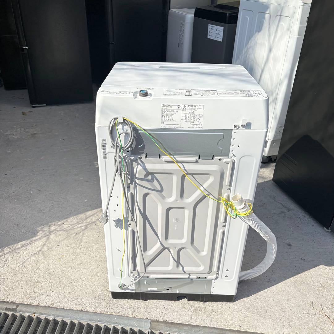 ハイセンス2023年冷蔵庫洗濯機セット　一人暮らしセット　分解洗浄済み