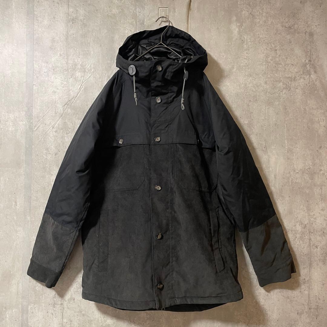 Burtonバートンスキーウェアスノーボードジャケット黒ブラックコーデュロイ