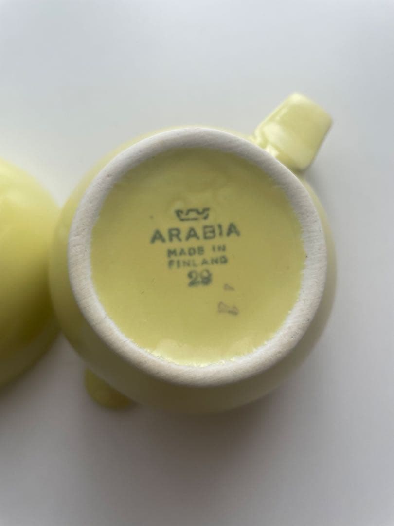 ARABIA イエロー ピッチャー