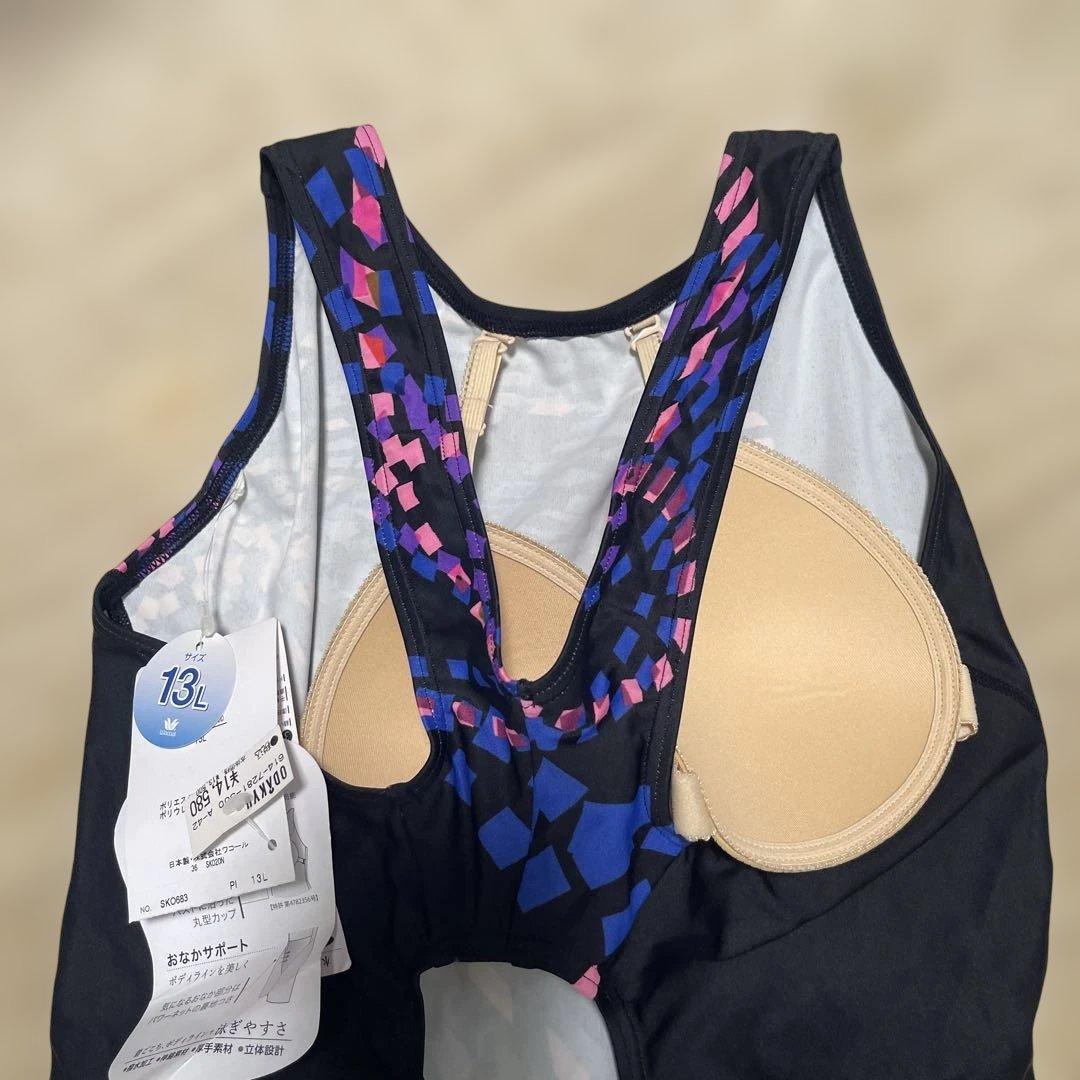 『新品』タグ付 ワコール フェアリーライン　スイムウェア オールインワン13L