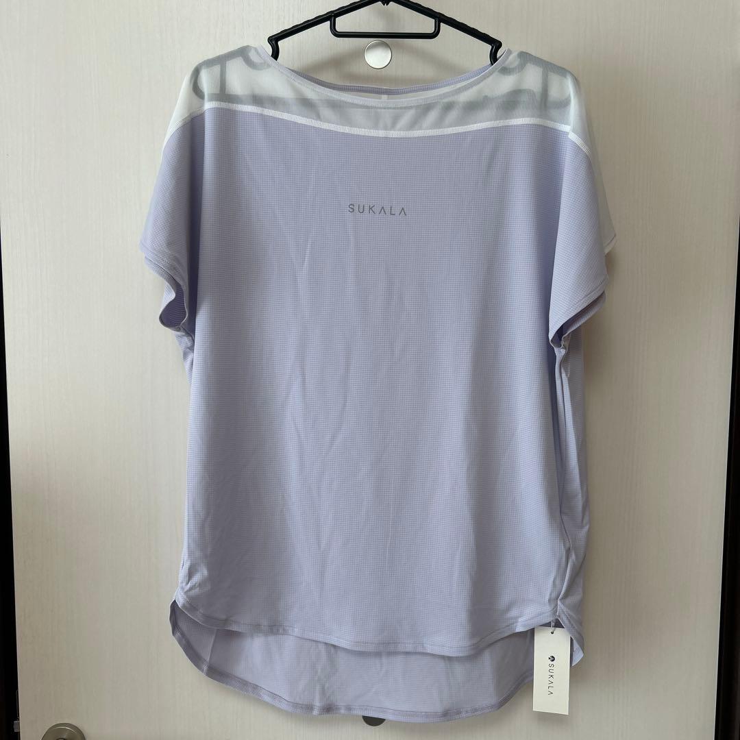 【新品】SUKALA アクティブシアーカラーTee モーヴ　Lサイズ