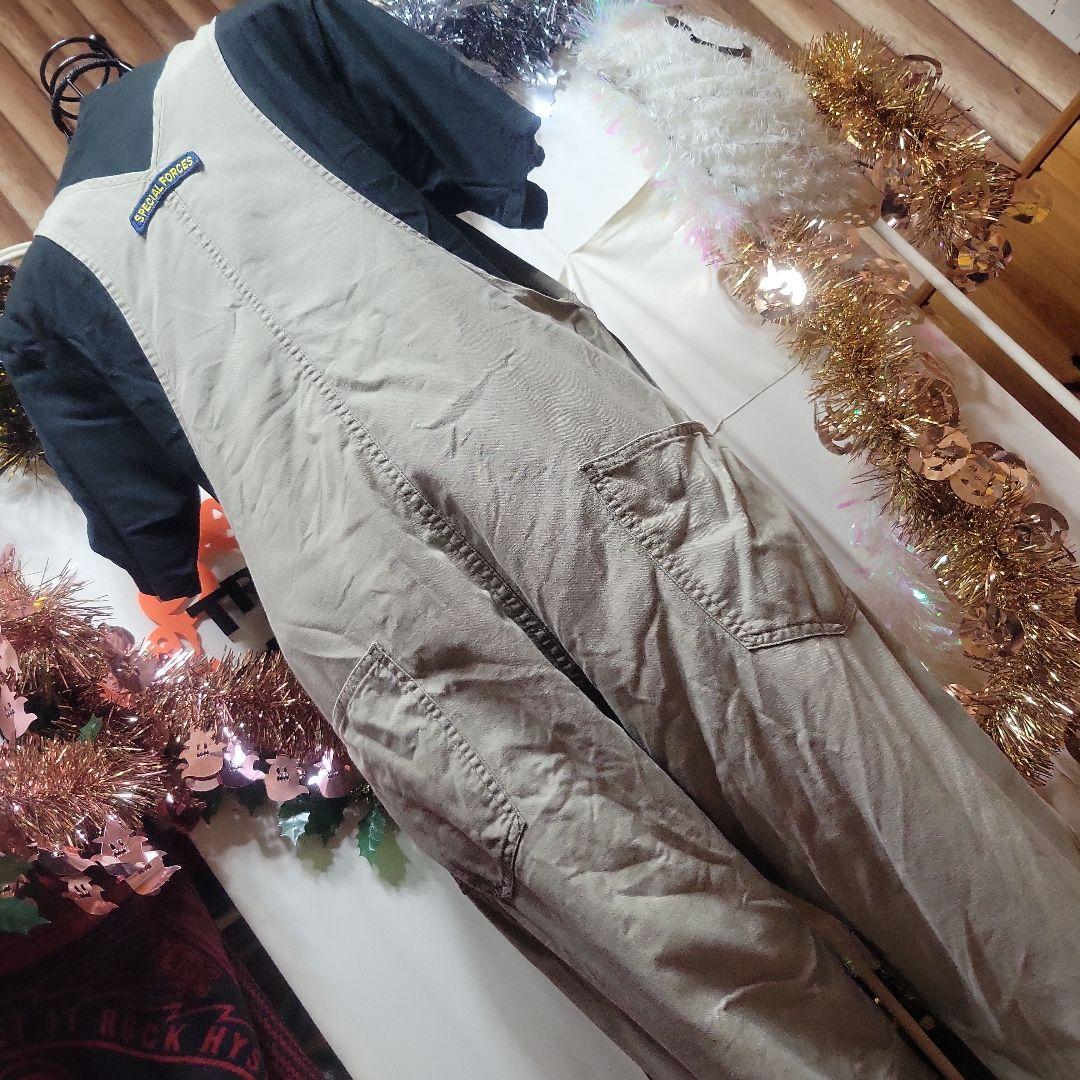 希少人気ヒステリックグラマーヒスワッペンベージュオーバーオール