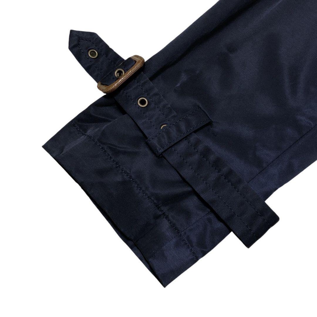 美品✨ラルフローレン ベルト付 トレンチコート ロングコート 11号 ネイビー