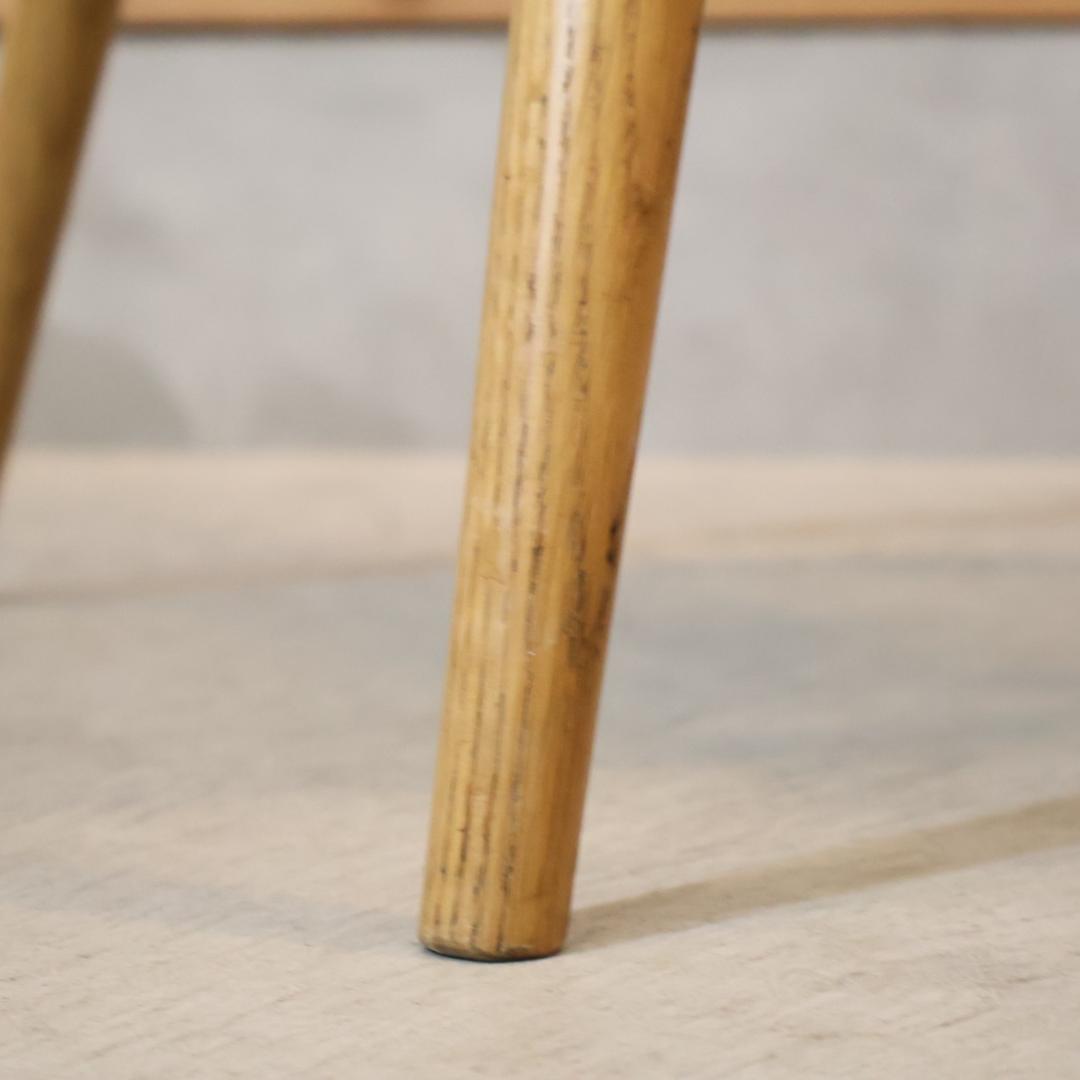 無印良品 MUJI オーク無垢材 ダイニングチェア 2脚アームチェア ボウバック