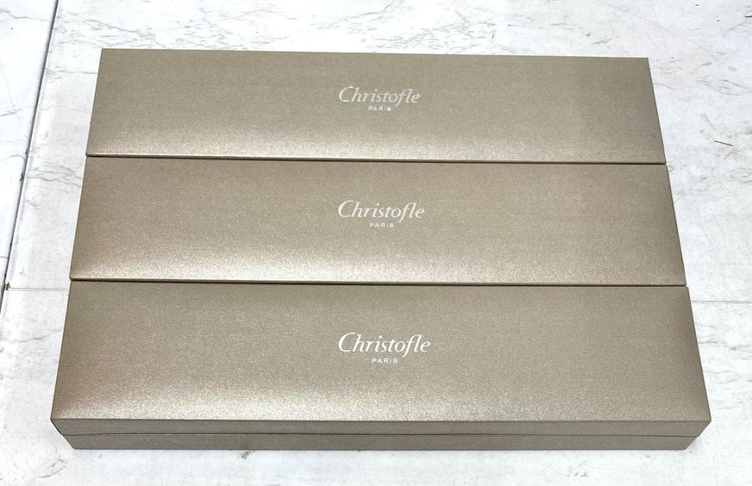 Christofle クリストフル 高級カトラリー 箸 3膳 *