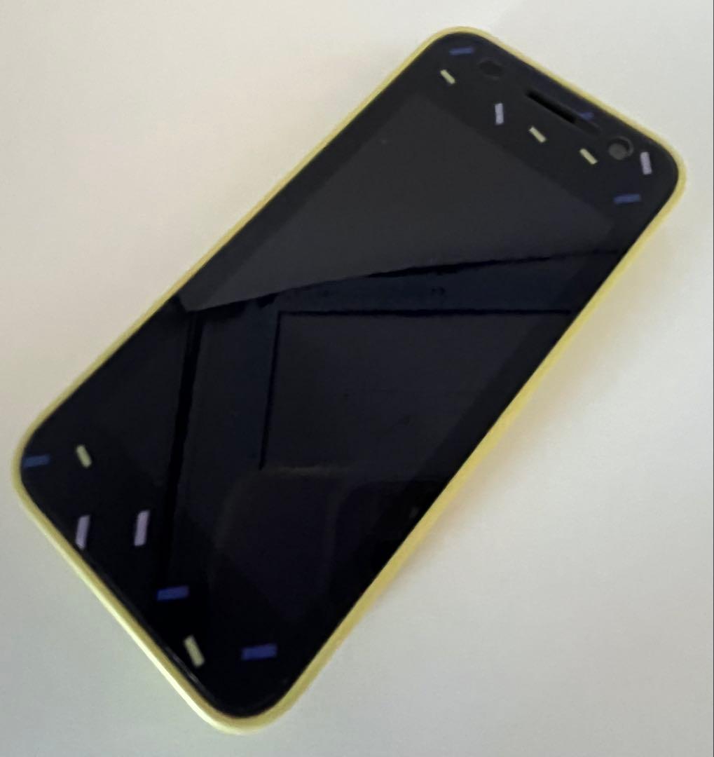 docomoキッズケータイKY-41Cフィルム・ケース付　イエロー