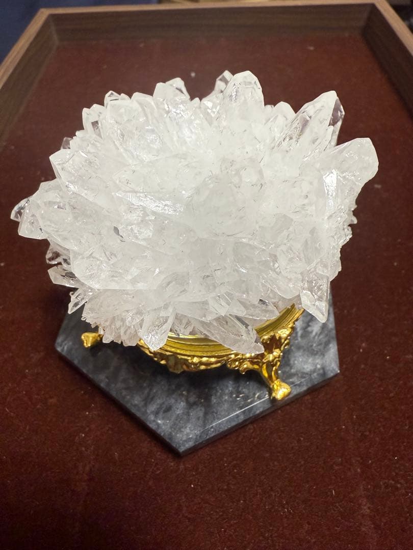 水晶クラスター　菊花