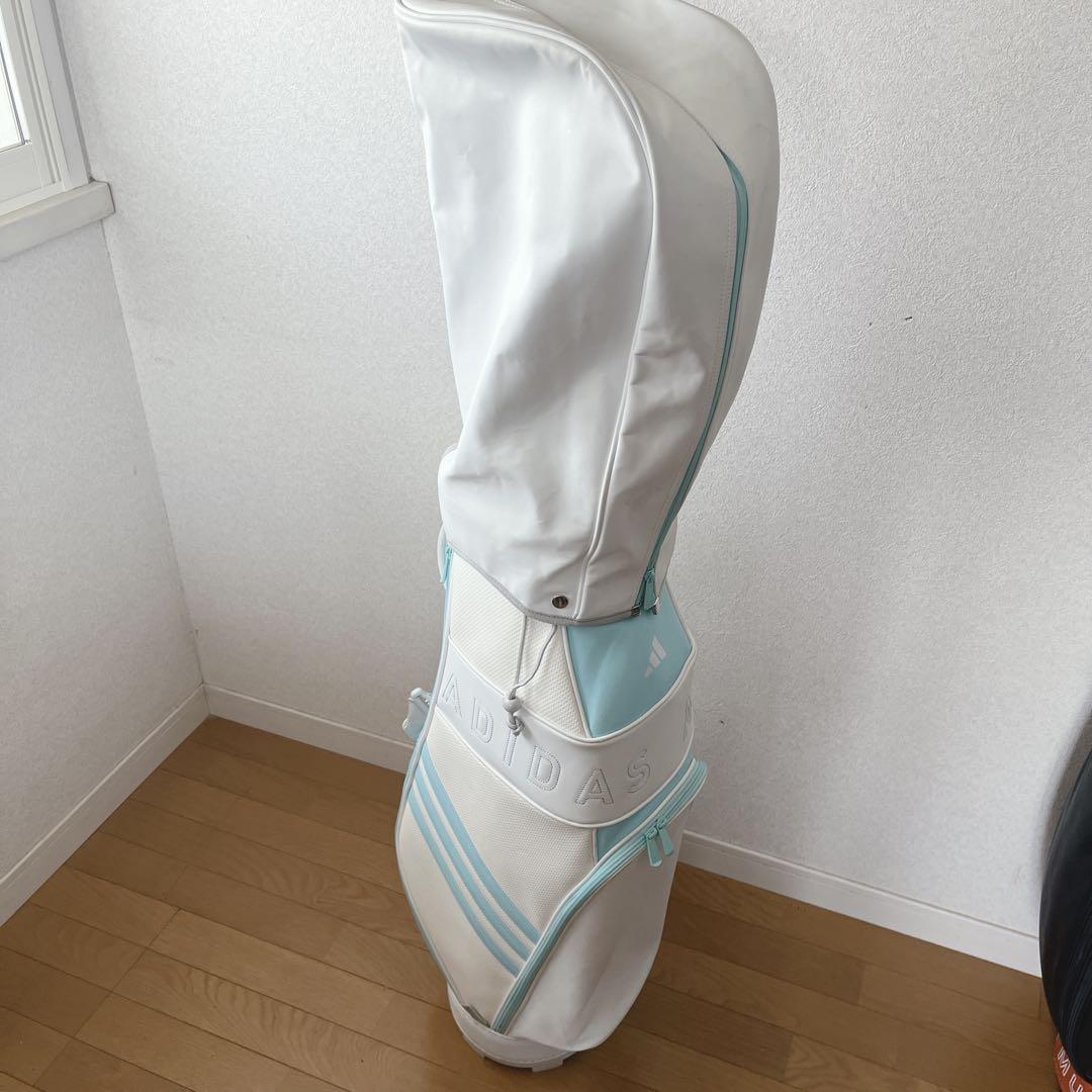 K102 adidas 軽量 スリーストライプ キャディバッグ