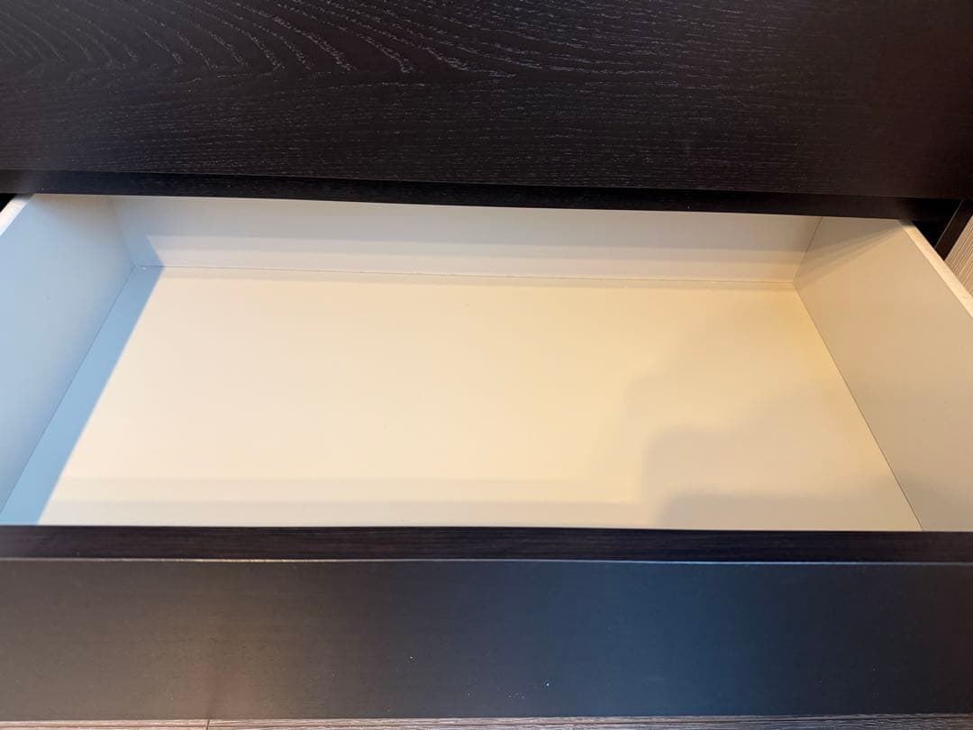 【未使用】IKEA マルム 3段 ブラックブラウン