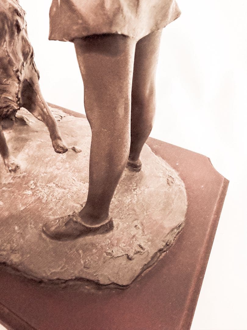 【真作・定価20万円】 大道寺 光弘 作『FRIENDS』　高級　ブロンズ像