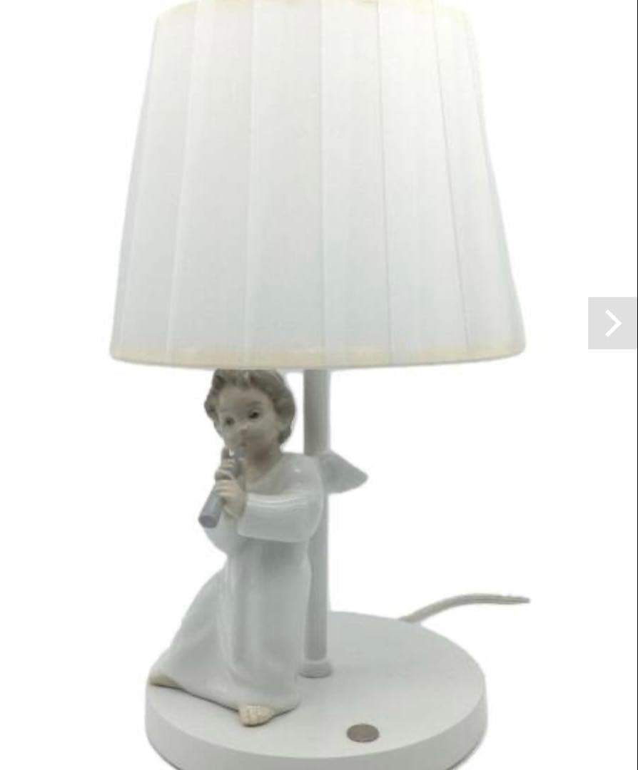 【リヤドロ】笛を吹く天使　ライトスタンド