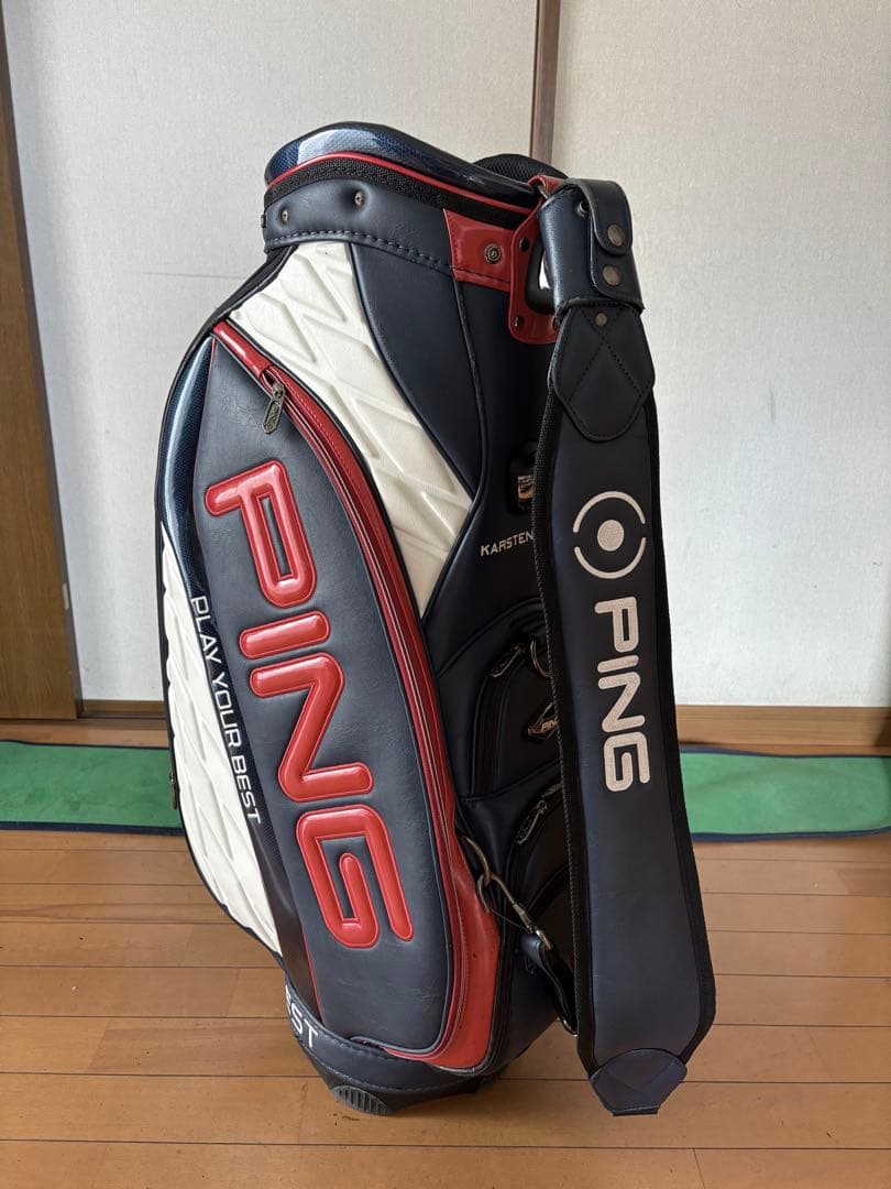 訳あり　ピン　キャディバッグ ラグジュアリー　3点式　プロモデル　9.5 5分割