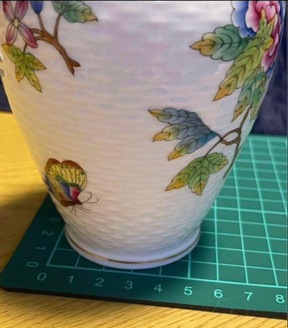 ヘレンド　小さな花瓶　廃盤ヴィクトリアブーケ　長期保存