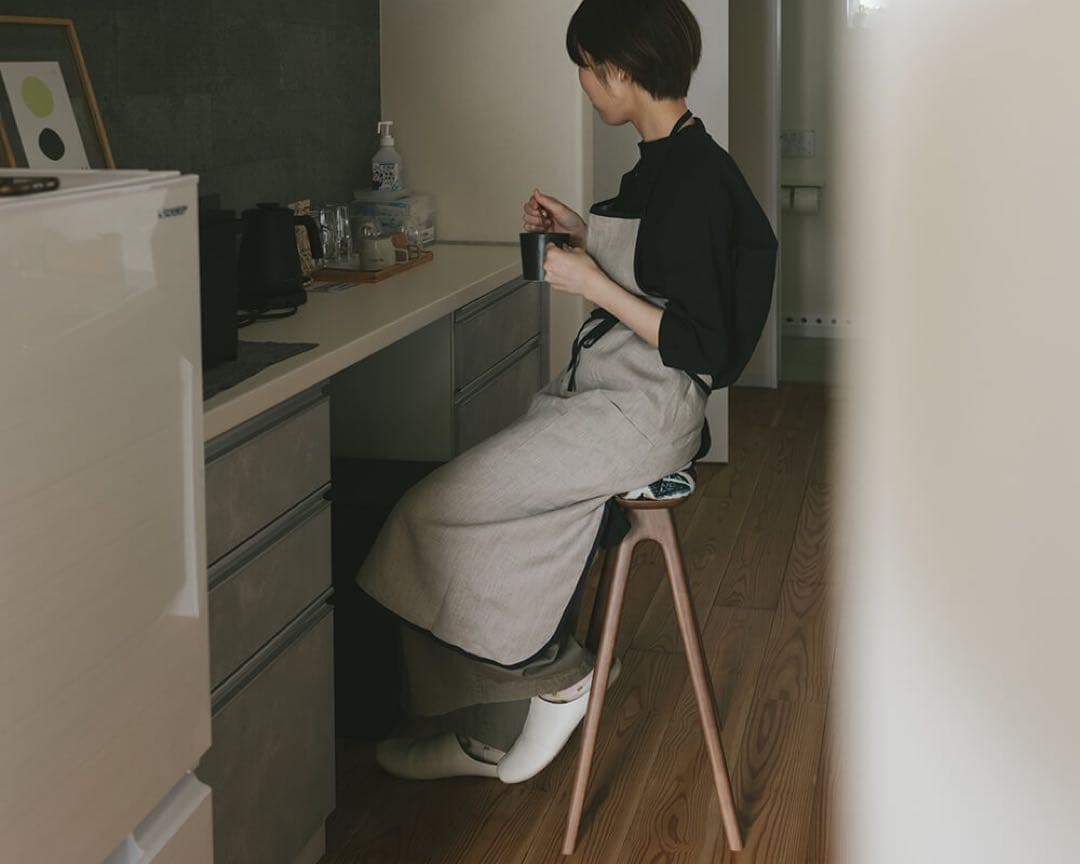 キッチンスツールNA H530 ミナペルホネン　 circle gray