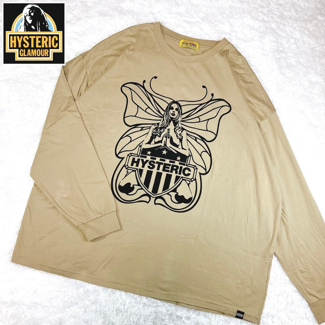 ヒステリックグラマー ロンT バタフライガール ビッグプリント