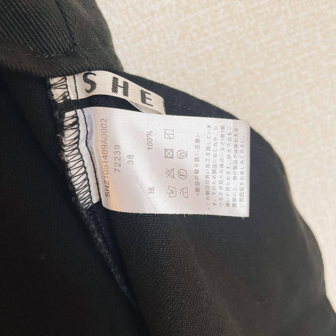 SHENERY 2WAYZIP ジャンパースカート ワンピース M ブラック