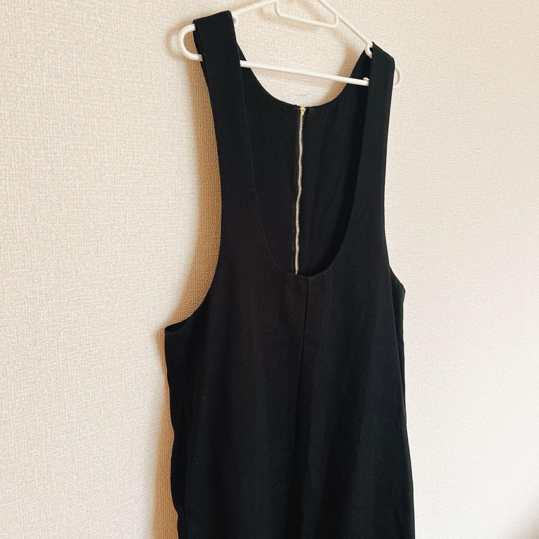 SHENERY 2WAYZIP ジャンパースカート ワンピース M ブラック