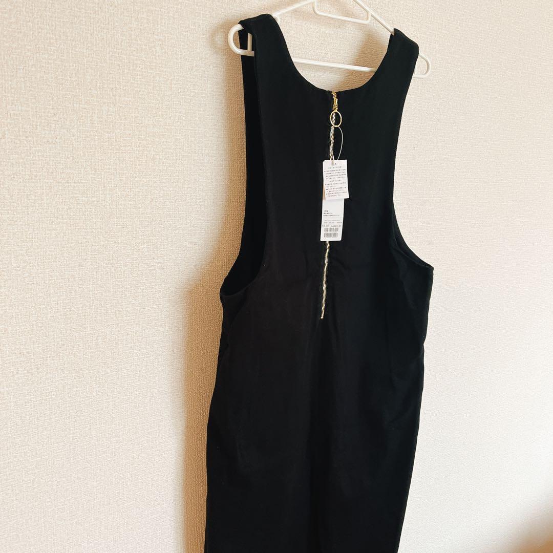 SHENERY 2WAYZIP ジャンパースカート ワンピース M ブラック