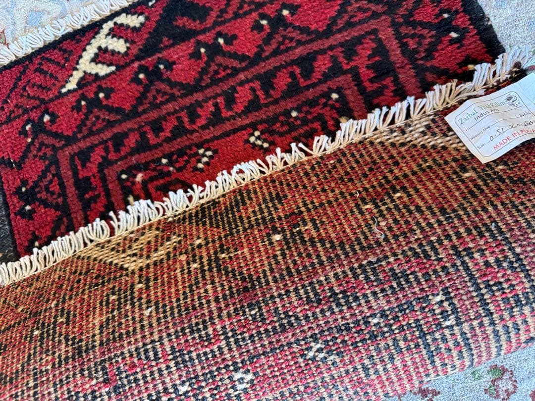 ペルシャ カール モハマディ ハンドメイド ラグ 51cm X 66cm