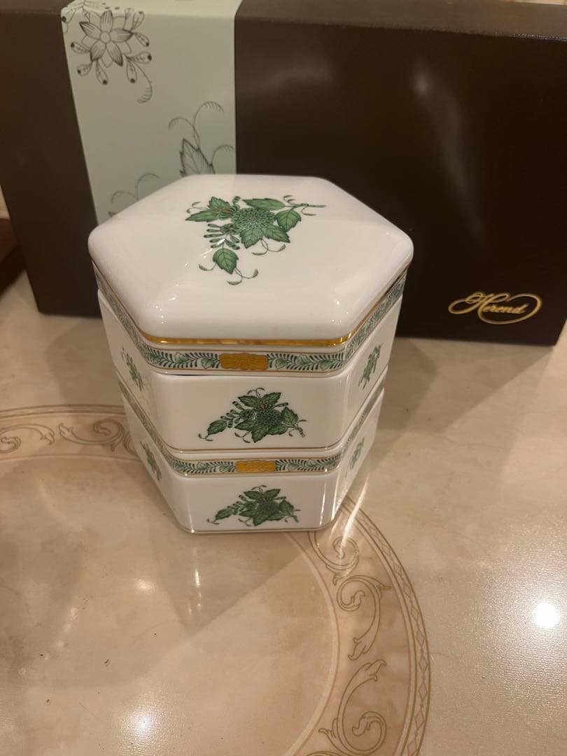 アポニー・グリーン] 重箱 (二段)