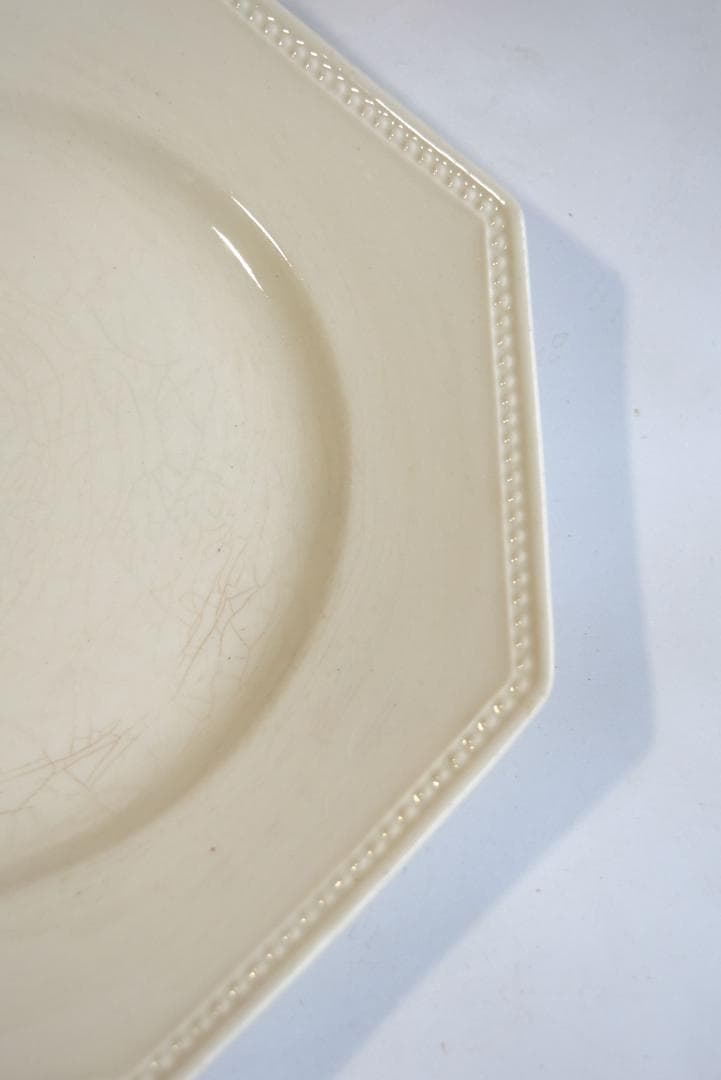 2枚組　サルグミンヌ　オクトゴナル皿　フランスアンティーク