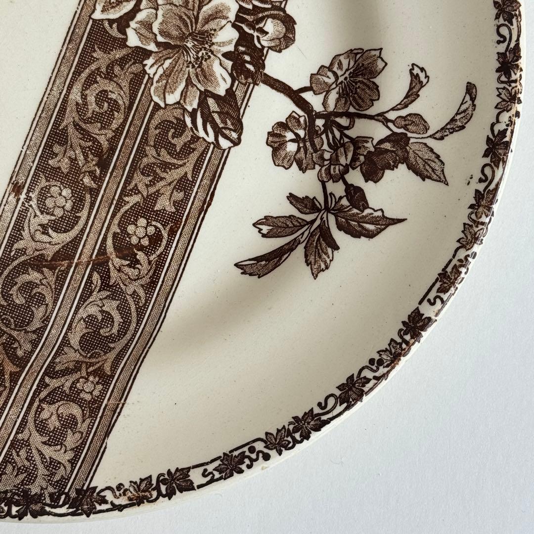 フランスアンティーク　E.Bourgeois エミールブルジョワ　ディナー皿