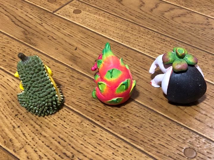 タイアジアン雑貨　エレファントパレード　象　置物　ドリアン　ドラゴンフルーツ