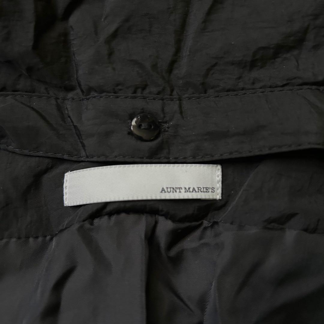 美品✨AUNT MARIES 3WAY 軽量 ロング中綿オーバーサイズコート 黒