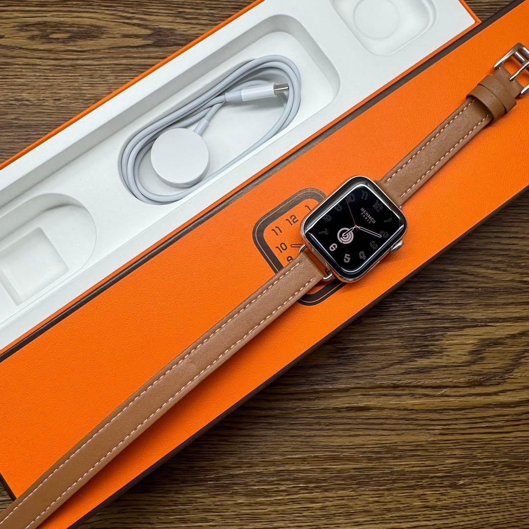 2191 Apple Watch エルメス　series5 シルバー　セルラー