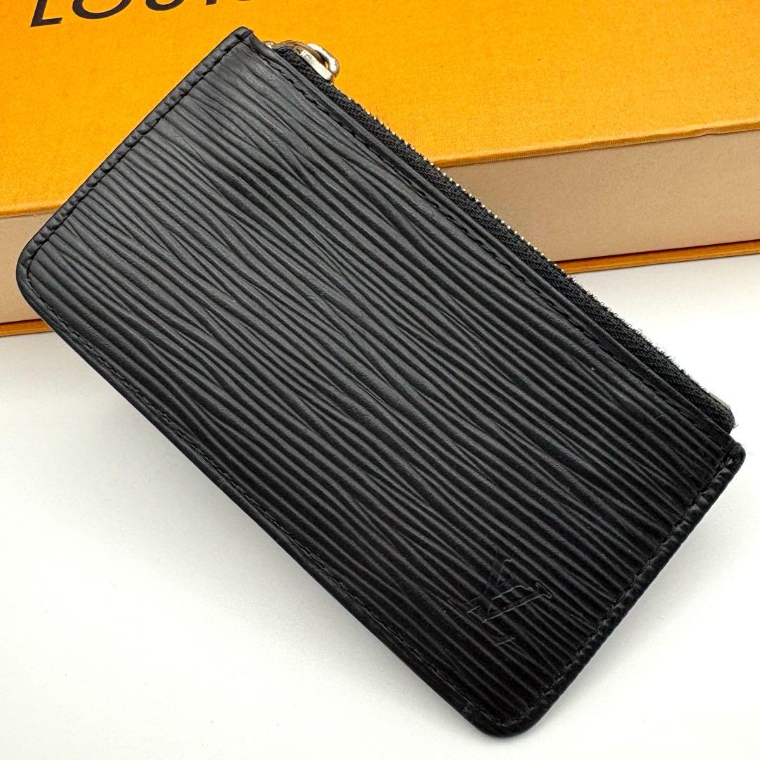 ルイヴィトン ポシェットクレ エピ レザー ケース ブラック 黒 ノワール