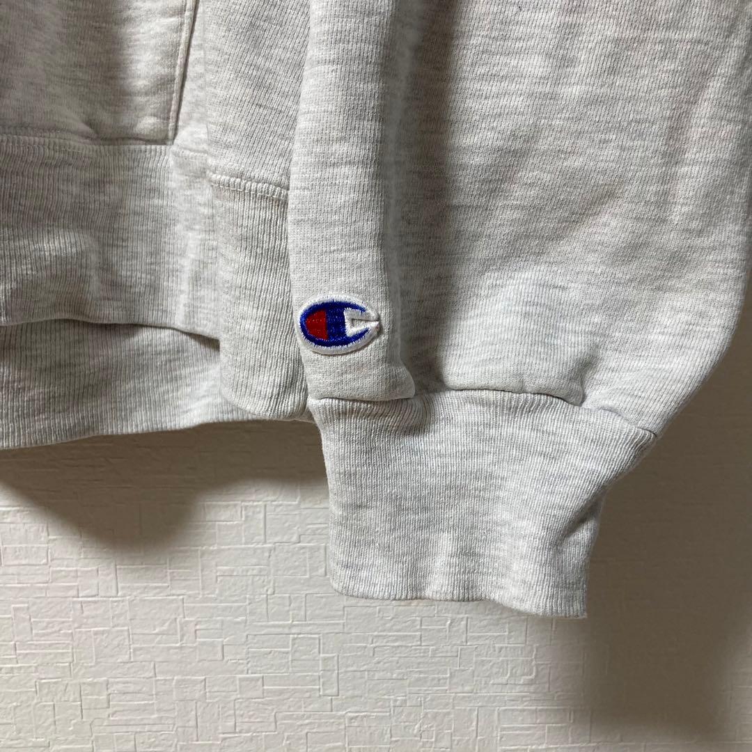 90s USA製 2段 チャンピオン カレッジ プリント スウェット パーカー