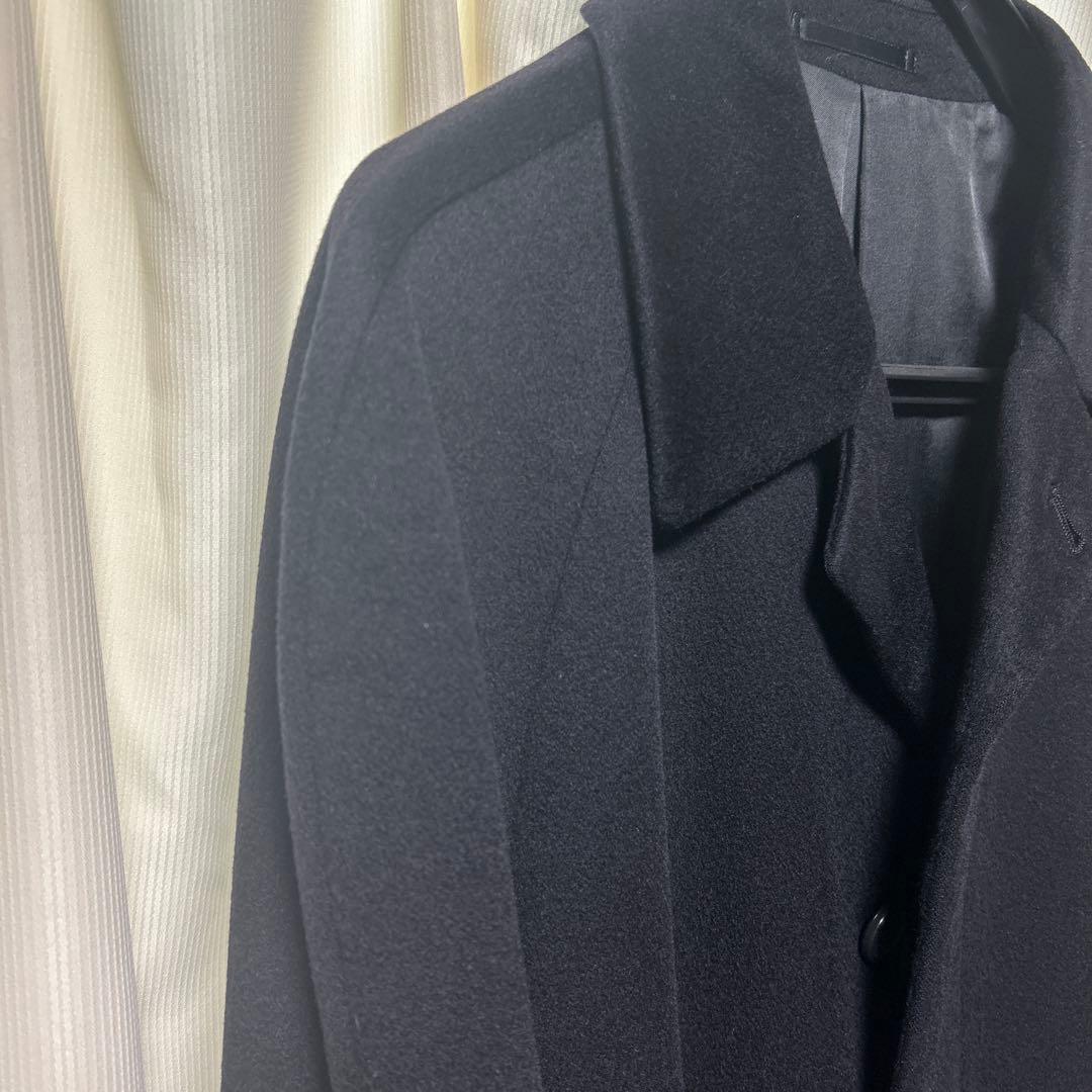 ニューヨーカー　ステンカラー　黒　A7 カシミア100