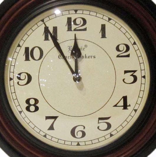 ウォールクロック 壁掛け時計 木製 シンプル シャビー 306013