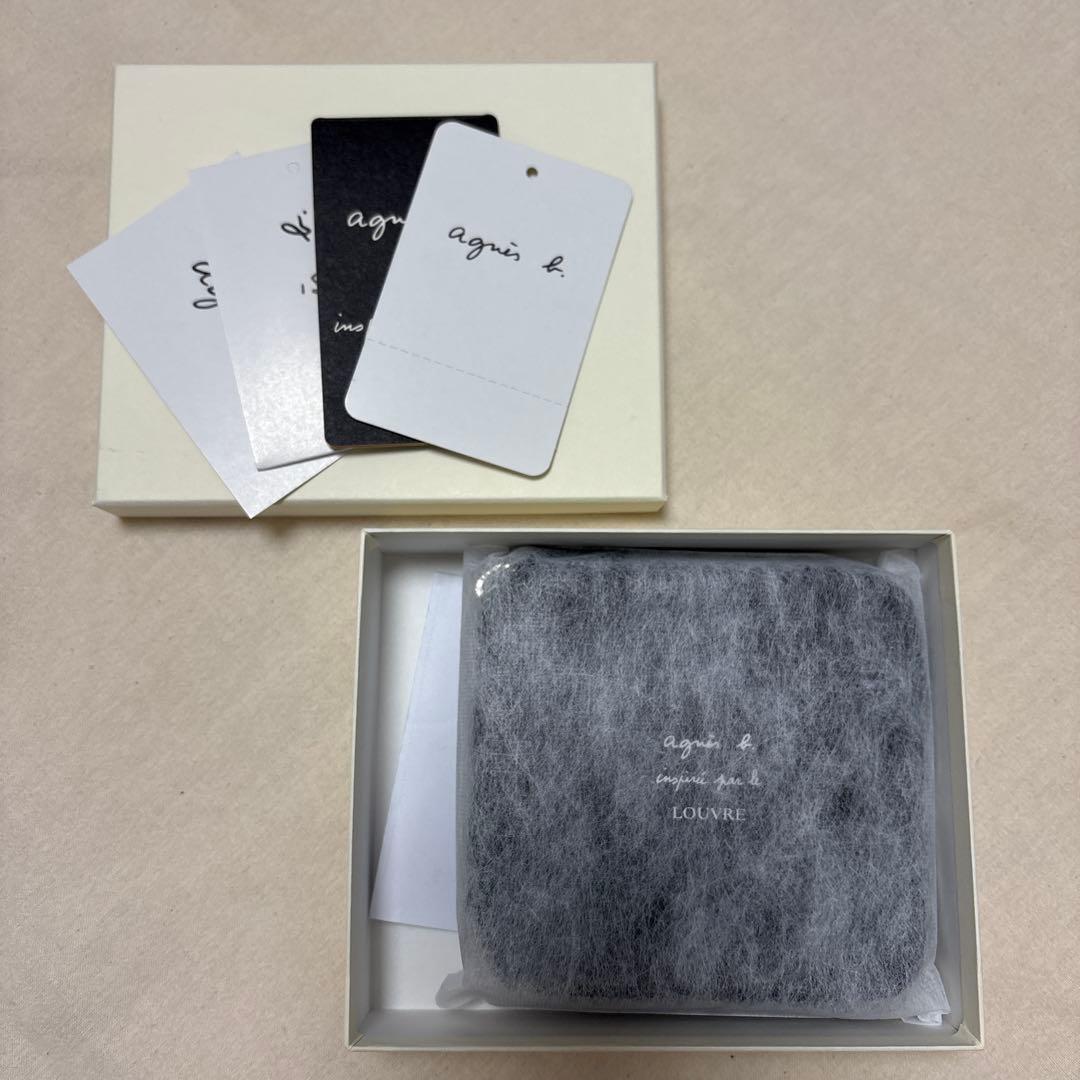 アニエスベー ルーブル美術館 財布 フォトプリントレザーウォレット