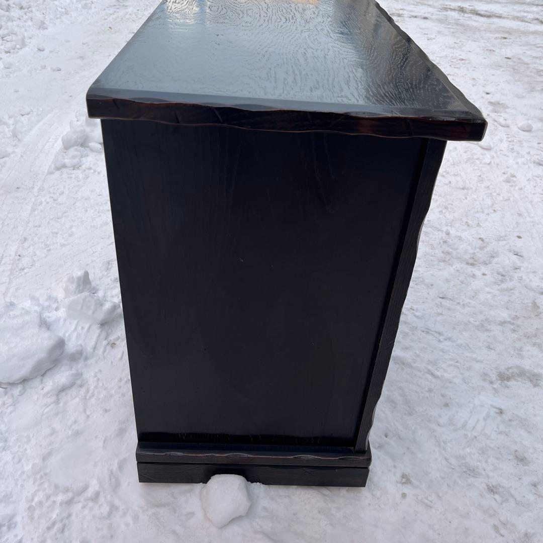 【表面キハダ材】レトロ 4段 箪笥 ハセガワ製 アンティーク調 収納家具