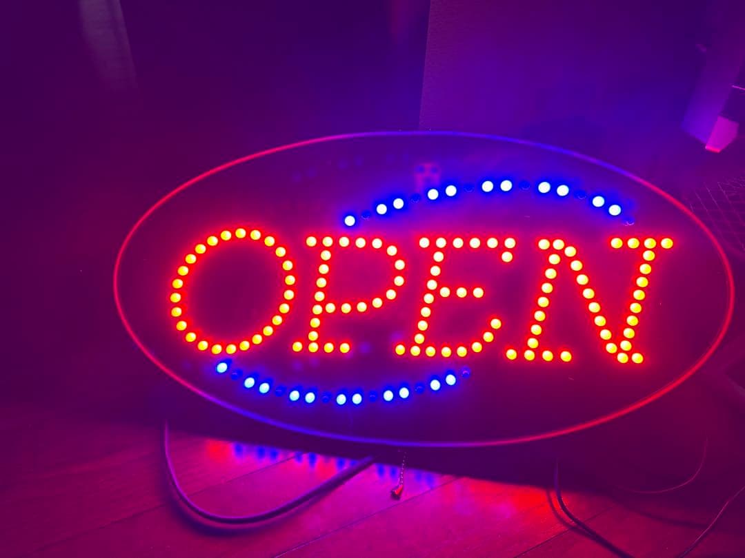 LED OPEN 看板 店舗用 点灯確認済み 動作品