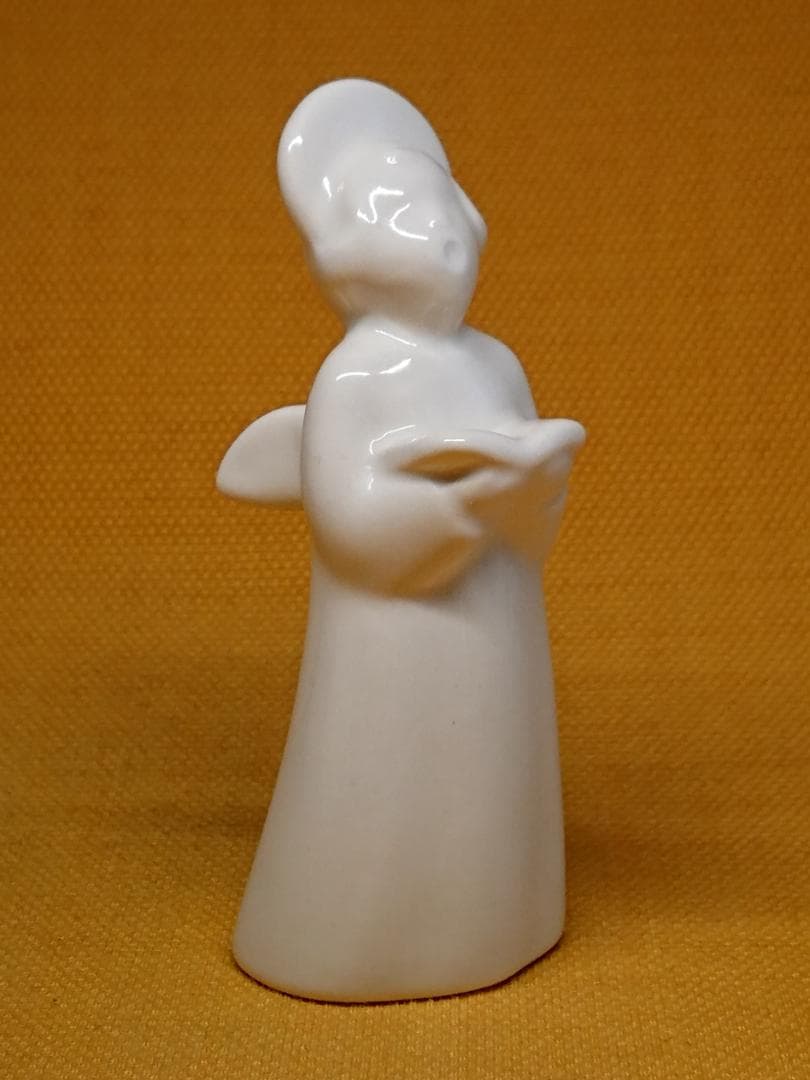 人形　天使　陶器　デンマーク　置物　インテリア　工芸品　美術品　A2750