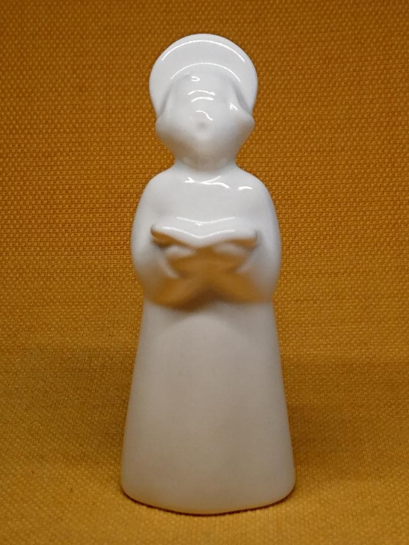 人形　天使　陶器　デンマーク　置物　インテリア　工芸品　美術品　A2750