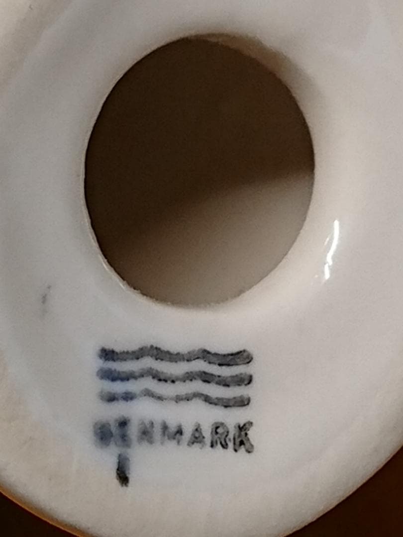 人形　天使　陶器　デンマーク　置物　インテリア　工芸品　美術品　A2750