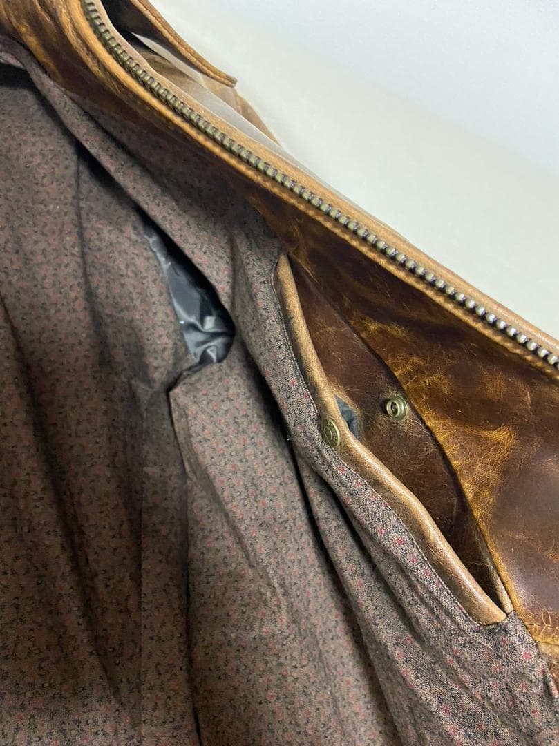 【対面受け渡しあり】革ジャン　schott673　着画あり