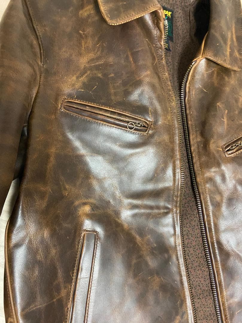 【対面受け渡しあり】革ジャン　schott673　着画あり