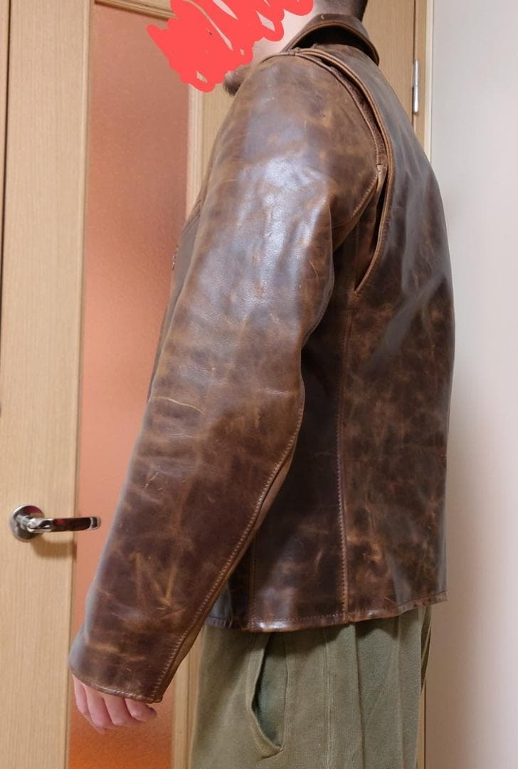 【対面受け渡しあり】革ジャン　schott673　着画あり