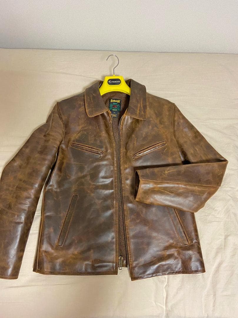 【対面受け渡しあり】革ジャン　schott673　着画あり